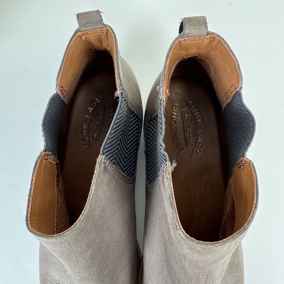 Kork‎ Ease Kama Chelsea Ankle Boots Taupe Brown Slip On Womens Size 11 M - Picture 10 of 11